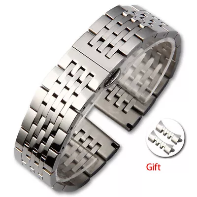 Premium Solid Stainless Steel Watch Strap Metal Band Universal 12-24 Elbow Free • $18.88