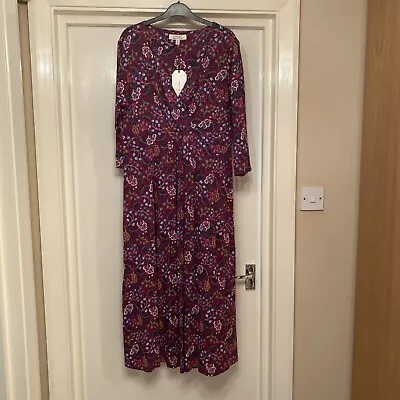 Seasalt Chacewater Dress Magenta Size 16 • £15.99