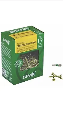 $18.99 • Buy SPAX 1lbs Multi-Purpose Construction Screws #8x1-1/4” Yellow Zinc