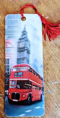 3D Bookmark London Big Ben Red Bus Telephone Box Souvenir Gifts X Him Her Man • £4.79