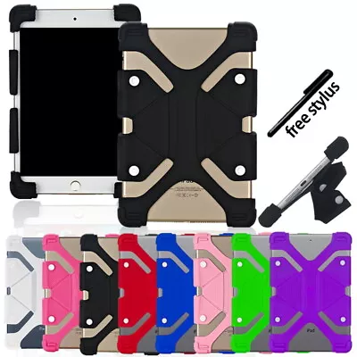 £5.93 • Buy For Apple IPad 1 2 3 4 5 6 7 8 9 10/AIR/Pro-Shockproof Silicone Stand Cover Case