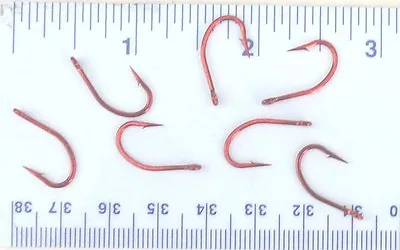 100 Matzuo 130060 Red Live Bait O'Shaughnessy Fish Fishing Hooks Size 4 • $11.99