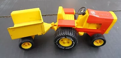 Vintage Tin Toy Tonka Ride On Mower Tractor And Trailer Lot • $10
