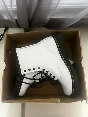 NIB Dr. Martin Air Walk White Boots | Brand New Doc Marten’s | Size 10 Women’s • $99