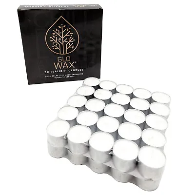 Tea Light Candles 8 Hour Long Burn Nightlight Unscented Wedding 50 - 500 PCS 8hr • £8.99