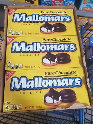 1 Box Of Nabisco Mallomars Pure Chocolate Cookies 8 Oz Each • $14.99