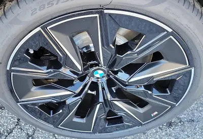 BMW OEM G70 7 Series 2023+ 910I Aerodynamic 21  Bright-Turned M Gunmetal Wheels • $7151.26