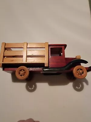 Vintage All Wood Wooden Toy Delivery Truck 10  • $38.42