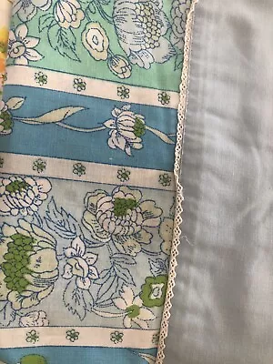 Vintage Oversized Blue Floral Pillowcases  29x37 • $17.98