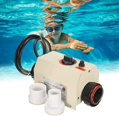 $139.99 • Buy 220V 3KW Electric Swimming Pool Heater Thermostat SPA Hot Tub Water Heating Tool