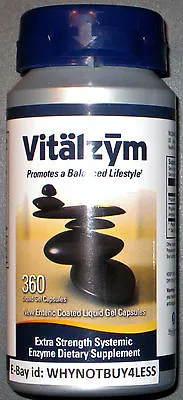 Vitalzym Systemic Enzyme Serrapeptase Help Rid Body Of Excess Fibrin Free Cd • $119