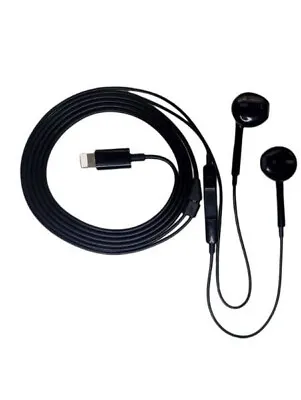 Black Earphones Headphones Earbuds For Apple IPhone X 7 8 11 12 13 14 [AU STOCK] • $19.99