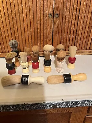 Antique Vintage Lot 13 Barbers Shaving Brushes Austria Plymouth Century & MORE • $48