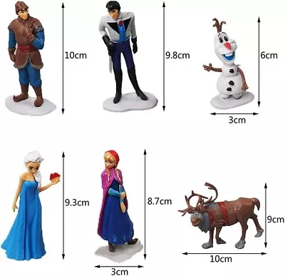 Frozen Cake Toppers Figures Kids Birthday Decoration Fondant Kids Elsa Anna • £11.99