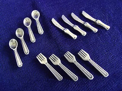 Dollhouse Miniature Doll Country Farm Silverware / Utensils Forks Spoons Knives • $7