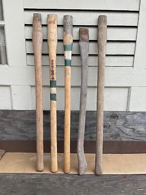 Vintage Lot Of 5 Misc. Axe  And Splitting Maul Handles 36  • $49