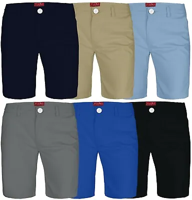 Mens Chino Shorts Summer Casual Half Pant Cotton Jeans Cargo Combat Slim • $17.41