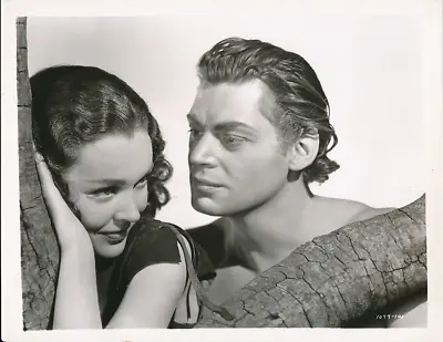 JOHNNY WEISSMULLER MAUREEN O'SULLIVAN Vintage TARZAN FINDS A SON Portrait Photo • $14.95