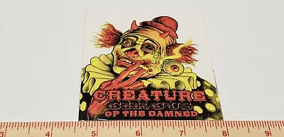 VTG 90's CREATURE FIEND THE DAMNED SANTA CRUZ SMA NOS SKATEBOARD DECK STICKER !! • $18.99