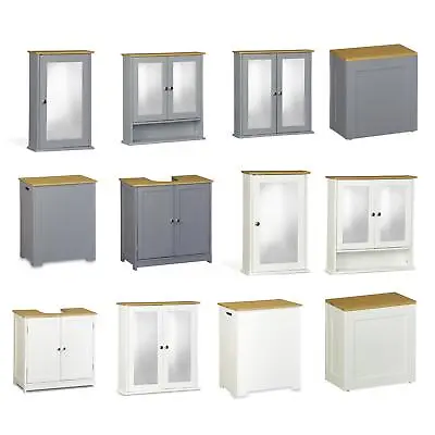£29.99 • Buy Bathroom Cabinet Wall Mounted Waterproof MDF Door Storage Cupboard Furniture