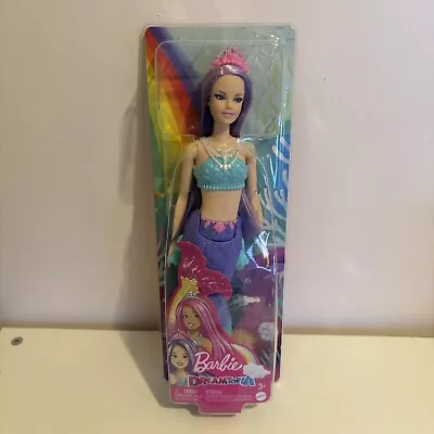 Barbie Dreamtopia Mermaid Doll / Purple Hair & Tiara / Blue & Purple Tail / New • £12.99