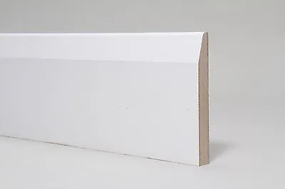 Skirting Board  White Primed MDF  Chamfered  144 X 18 X 4400mm • £185