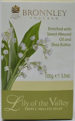 £6.50 • Buy BRONNLEY LILY OF THE VALLEY TRIPLE MILLED SOAP (100G)- Genuine And Authentic