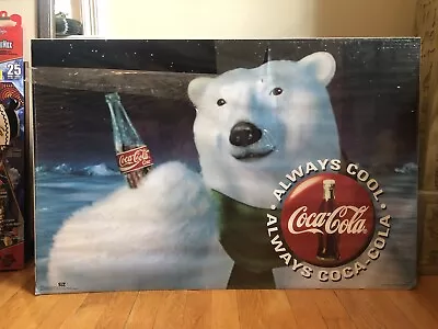 Vintage 1994 Coca-Cola Classic Polar Bear  Poster New With Condition Issues • $40