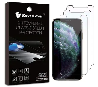 $22.99 • Buy For IPhone 11/XR, 11 Pro/XS/X, 11 Pro Max/XS Max Glass Screen Protector, 3-pack