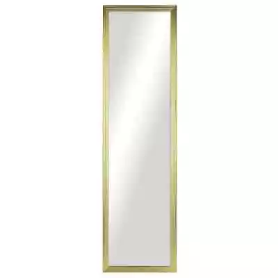Mainstays 13x49 Rectangular Full-Length Black Mirror - Gold; • $8.99