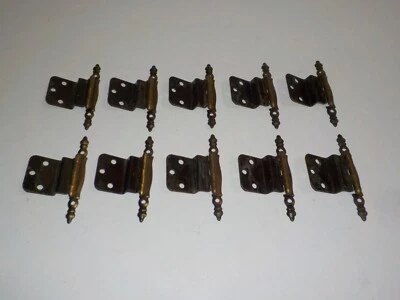 $14.99 • Buy Vintage Amerock, Brass Plated Kitchen Cupboard Cabinet Hinges &Screws Set Of 10