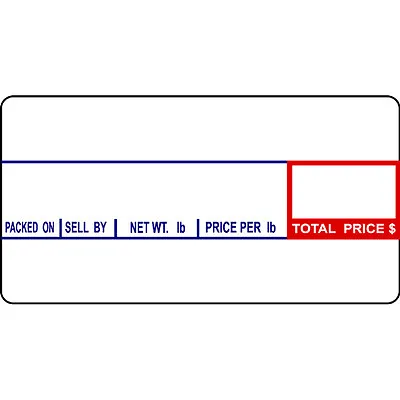 CAS LST-8000 Printing Scale Label 58 X 30 Mm Non-UPC 12 Rolls Per Case • $29