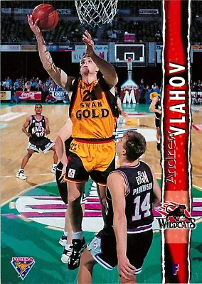 1995 Perth Wildcats NBL Basketball Futera Card - Andrew Vlahov • $3.21