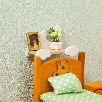1:12 Dollhouse Mini Wall Storage Shelf Hanging Storage Organizer Furniture Decor • $16.58