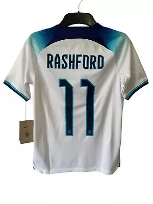 £29.99 • Buy Nike England Home Shirt 2022/23 RASHFORD 11 Kids