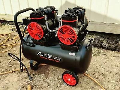 Tank Air Compressor Ultra Quiet Oil-Free Portable 2 Hp 12 Gal 110V • $500