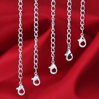 SALE!! Silver Plated Chain Double Clasps Extender/extension Necklace/bracelet • £2.99