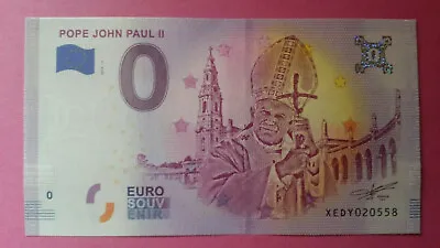 £3.75 • Buy Zero Euro 0 Euro Bill Pope John Paul II John Paul II 2019-2