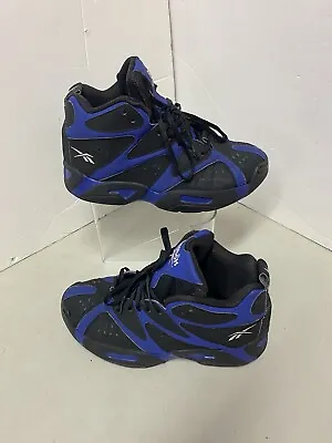 $29 • Buy REEBOK Kamikaze 1 Blue Print Black Retro Shawn Kemp Shoes. Size 6