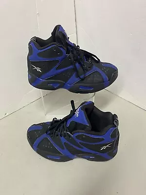 $29 • Buy REEBOK Kamikaze 1 Blue Print Black Retro Shawn Kemp Shoes. Size 6
