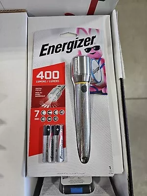 Energizer Flashlight 400 Lumens LED 7 Modes W/Batt Lanyard IPX4 Water Resistance • $11.99