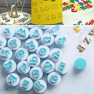 $16.91 • Buy NEW Alphabet Letter Number Cookie Fondant Mold Cutter Cookie Icing Cake Mould AU
