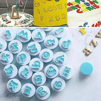 NEW Alphabet Letter Number Cookie Fondant Mold Cutter Cookie Icing Cake Mould AU • $19.91