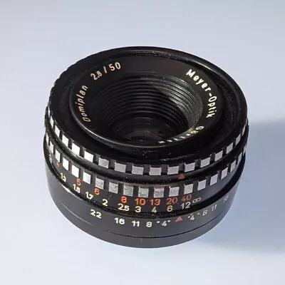 Meyer-Optik Gorlitz Domiplan M42 Lens 2.8/50 Prime Zebra Vintage Cooke F2.8 50mm • £10