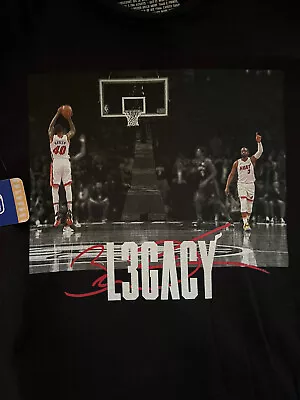 Miami Heat Court Culture “moments” T-shirt / Dwyane Wade Final Game NEW With Tag • $60