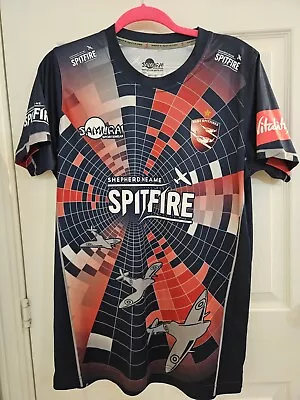 Kent Spitfires County Cricket Shirt (Medium) Vitality Blast • £27.99