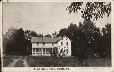 1928 SciotaPA Trout Brook Farm Monroe County Pennsylvania Antique Postcard • $8.99