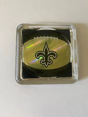 $15 • Buy New Orleans Saints Vintage Heavy Glass Coaster