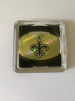 $15 • Buy New Orleans Saints Vintage Heavy Glass Coaster