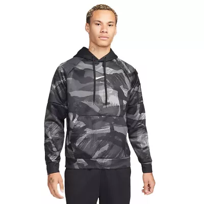 New Men’s Nike Therma-fit Camo Hoodie Sweatshirt! Black Grey White! Big & Tall!! • $46.95